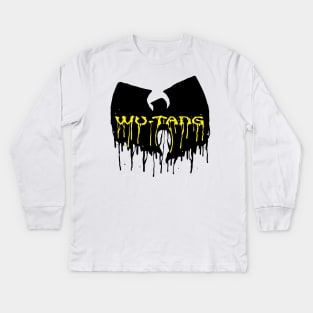 wutang clan melted Kids Long Sleeve T-Shirt